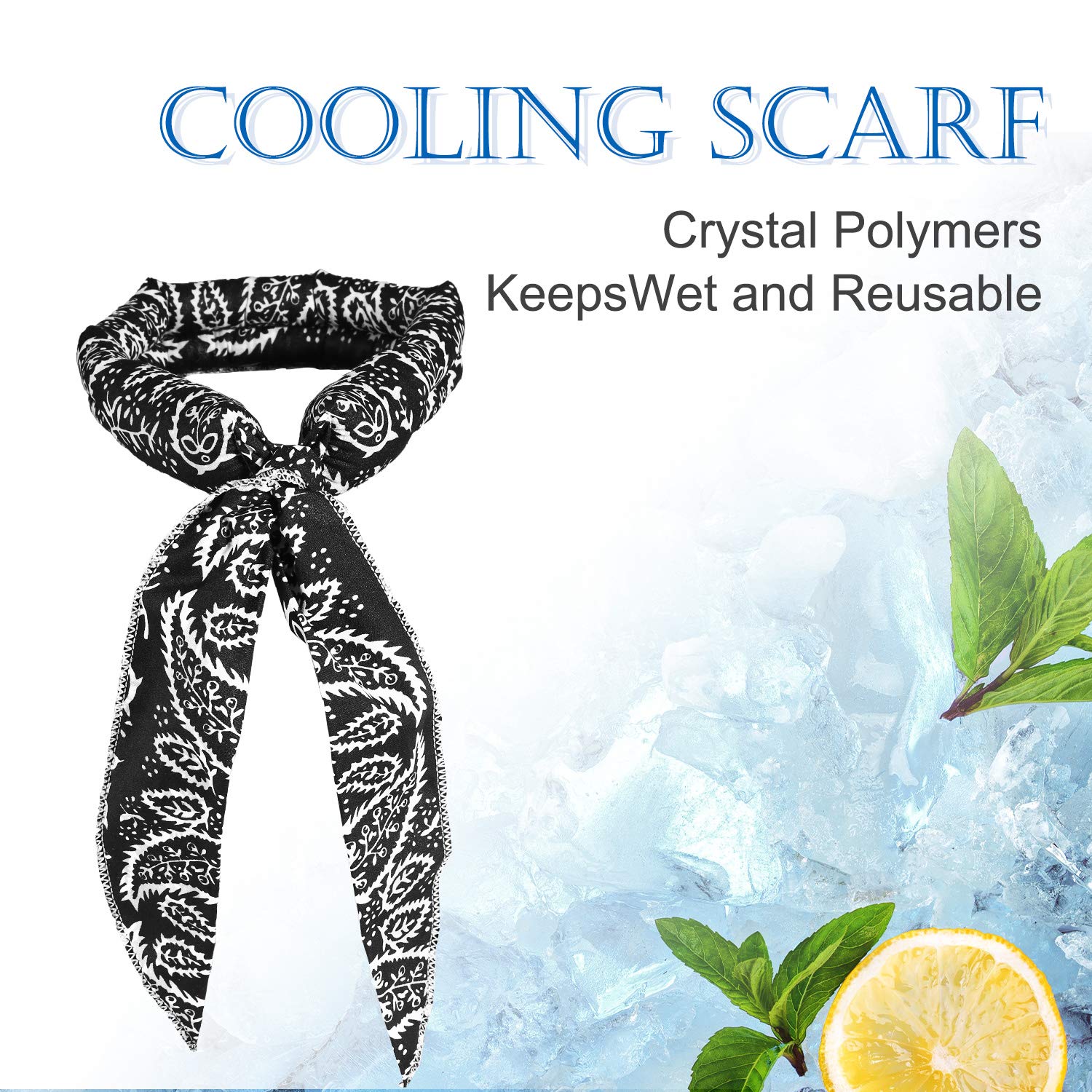 Custom cooling gel bead scarf