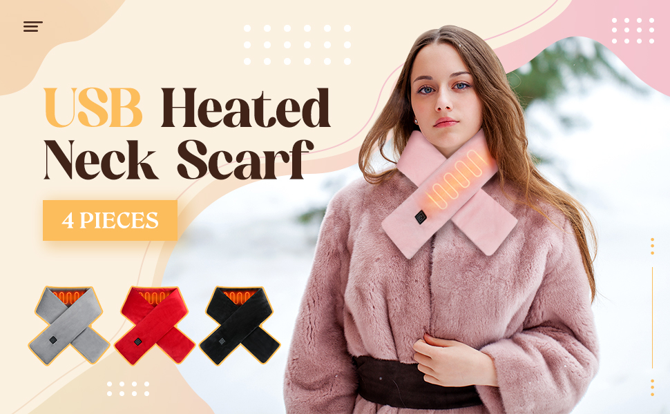 custom heated scarf