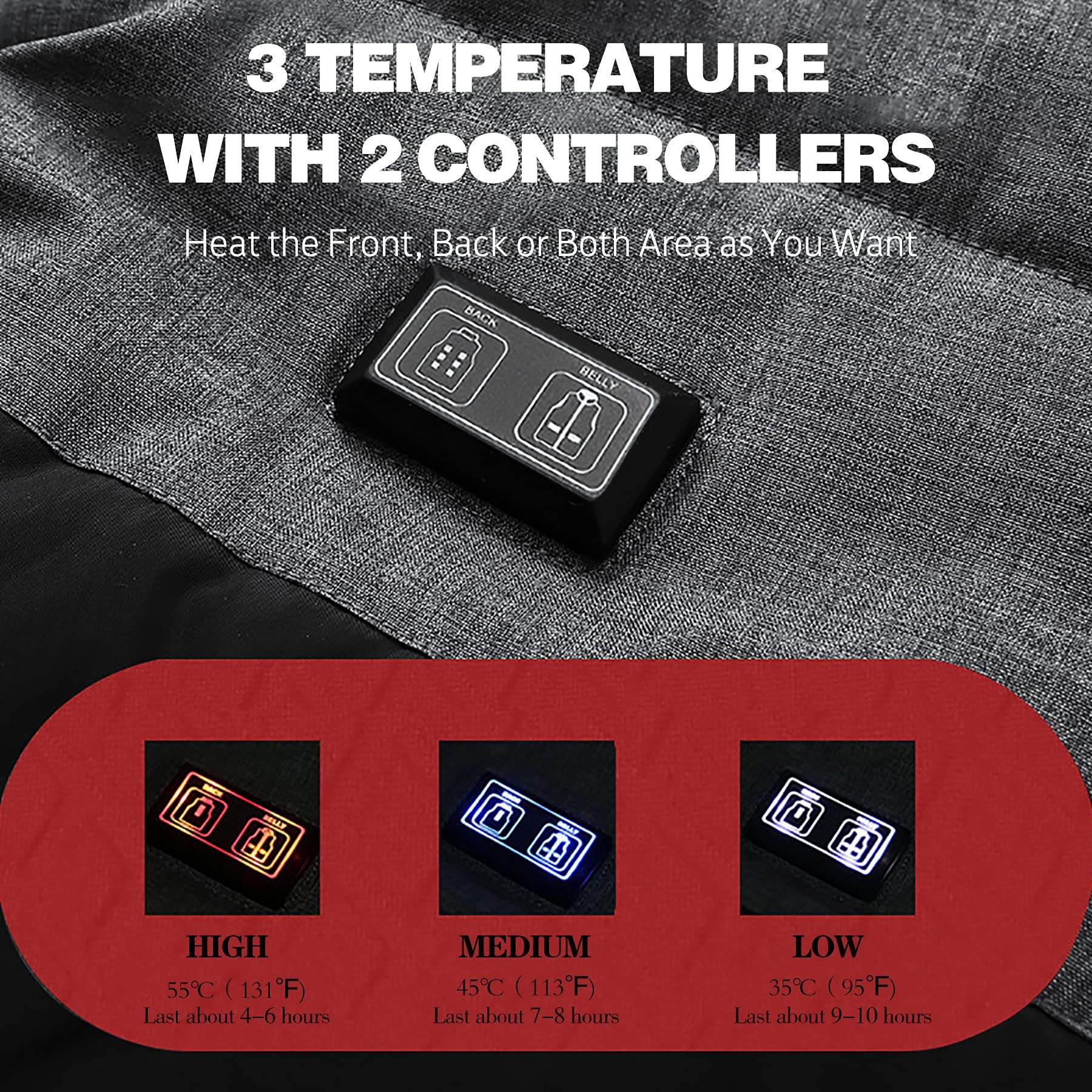 Custom heated vest